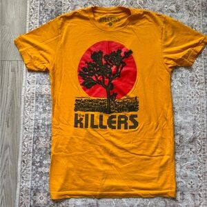 The Killers Concert Orange Graphic T-Shirt